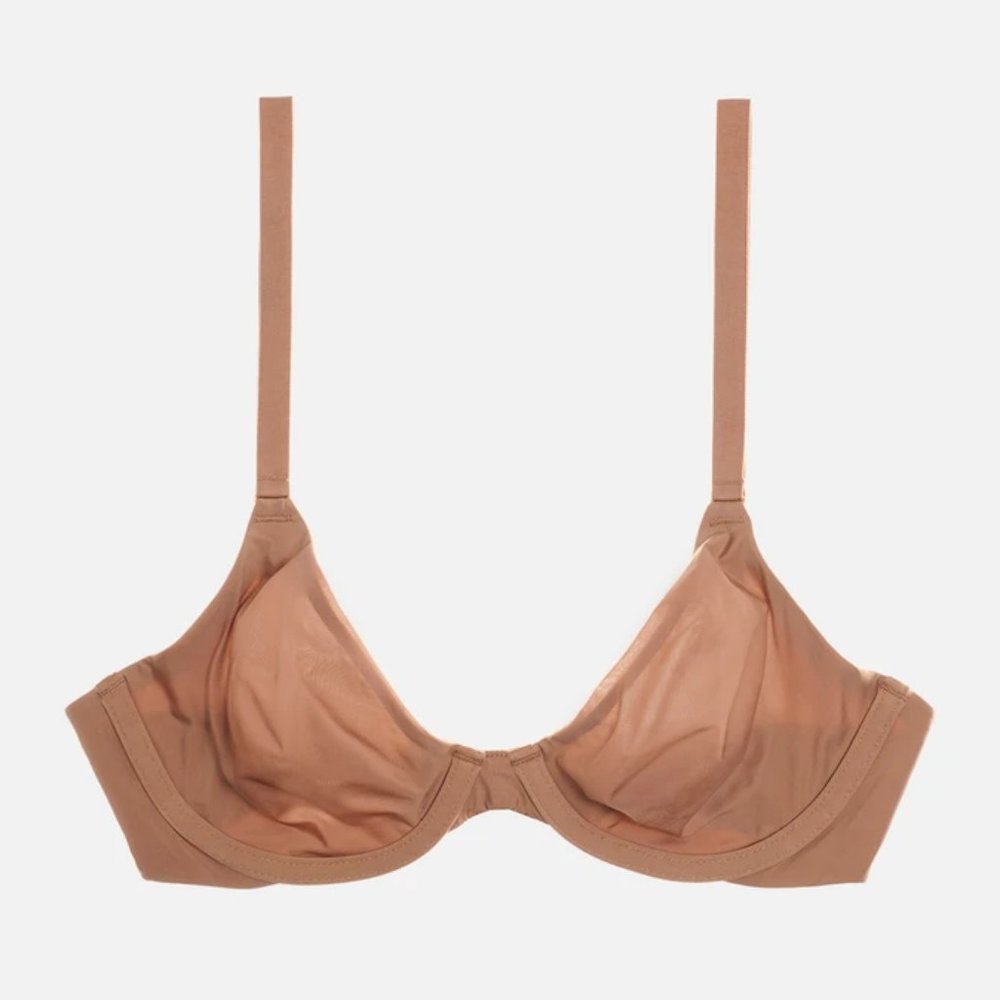 CUUP The Triangle Bra in Taupe, 34A, EUC